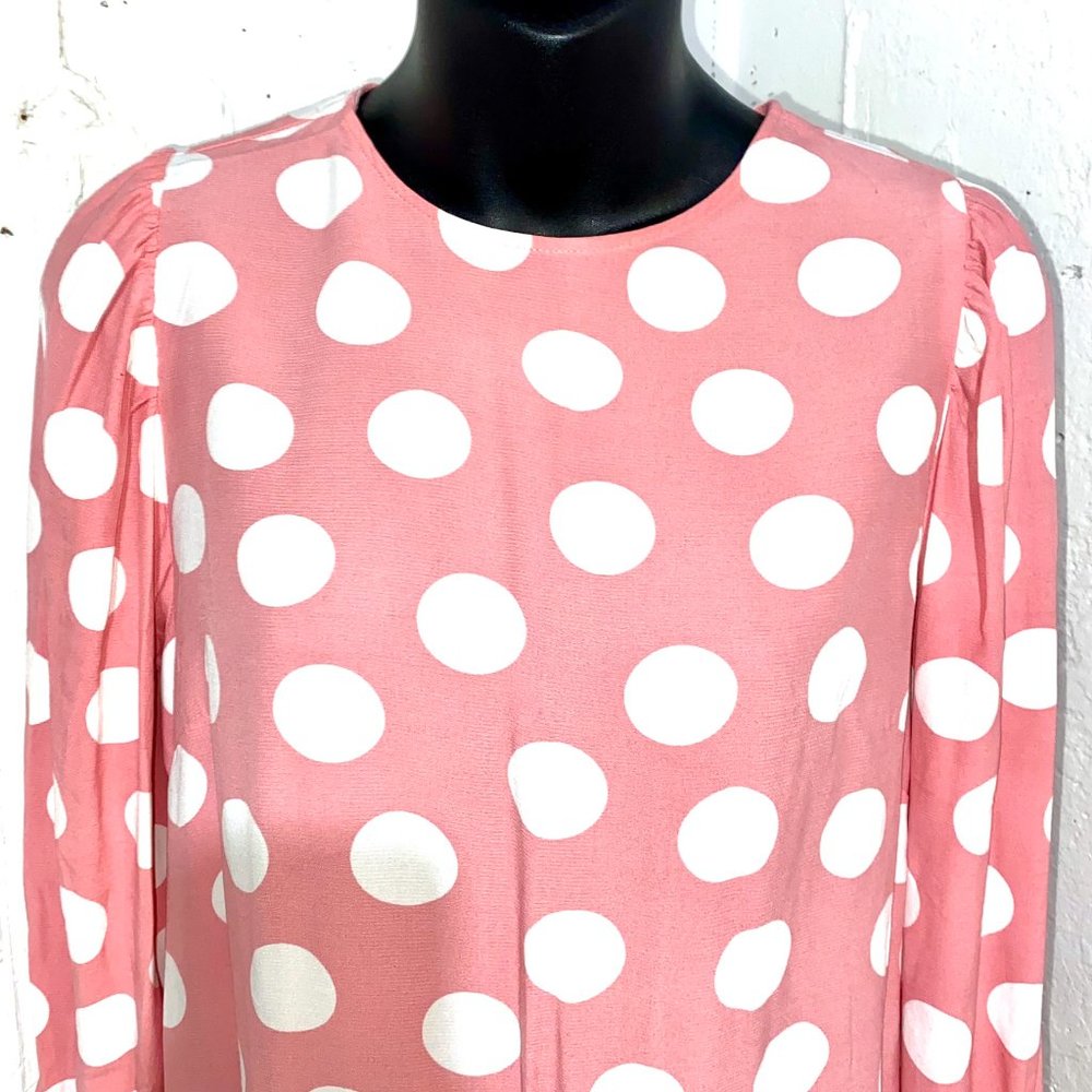 Loft Pink Polka Dot Size XS - Picture 3 of 7